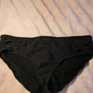 Black Mid Rise Bikini Bottoms